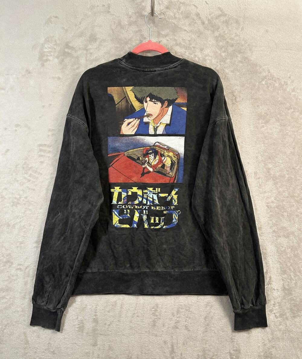 Urban Outfitters Cowboy Bebop Anime Black Crewneck Sweatshirt Size L